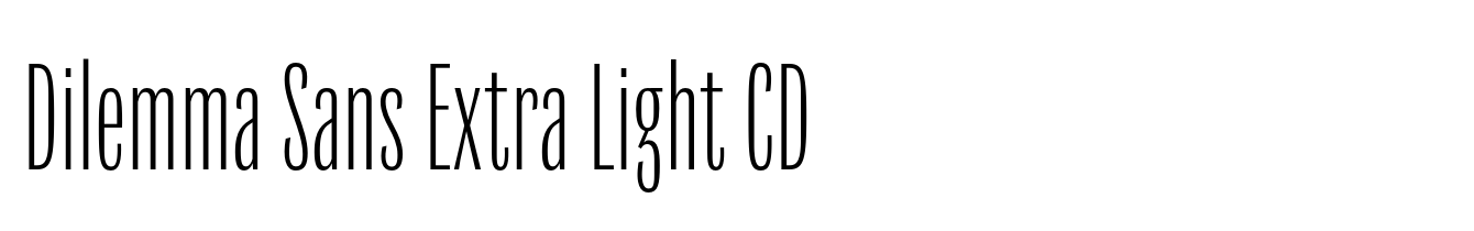 Dilemma Sans Extra Light CD